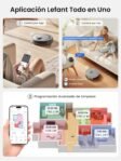 Lefant M2 Pro Robot Aspirador y Fregona con Autovaciante, 6000Pa, Autovaciante 90 Días, 140min, Mapeo Multinivel, Navegación dToF, Obstáculos 190° PSD, 5G WiFi/App/Alexa, Gris