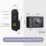 Cerradura inteligente resistente a la lluvia Wolf Guard TT01