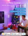 Meross Bombilla LED Inteligente WiFi, Bombilla Multicolor RGBWW, 2700-6500K, Compatible con Alexa, Google Home, 1 Pieza