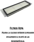 Kit de accesorios de repuesto compatible con Xiaomi Mi Robot Vacuum 1 y Roborock S50 S51 | 1 cepillo principal, 2 cepillos laterales y 2 filtros HEPA | ¡SIN FREGONA!