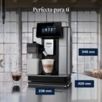 De’Longhi Perfetto Primadonna Soul ECAM612.55.SB Cafetera Superautomática para Café y Capuchino con Sistema de Leche LatteCreme, Tecnología Bean to Cup, 18 Bebidas, Control por App