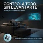 Proyector Portátil Compatible con 4k con Trípode Incluido, App Integrada, Ratón, Cable HDMI y Mando – Mini Proyector Portátil con Decodificación Full HD 1080P Auto Enfoque y Cine en Casa