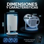 Proyector Portátil Compatible con 4k con Trípode Incluido, App Integrada, Ratón, Cable HDMI y Mando – Mini Proyector Portátil con Decodificación Full HD 1080P Auto Enfoque y Cine en Casa