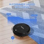 Robot Aspirador,Robot Aspirador fregador 3 en 1,autonomía de 150 Minutos,Ideal para pelos de Animales y Suelos Duros-Blanco –