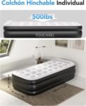 Colchón hinchable 97 x 196 x 47 cm, con bomba integrada, cama hinchable, colchón para viaje, hogar