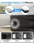 Colchón hinchable 97 x 196 x 47 cm, con bomba integrada, cama hinchable, colchón para viaje, hogar
