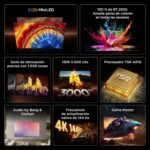 TCL 55C8L TV 55 Pulgadas SQD-Mini LED 4K Smart TV, HDR 3000 nits, 1008 Local Dimming, 144Hz Motion Clarity Pro, Bang & Olufsen, Dolby Vision IQ & Atmos, Game Master, Google TV, Apple AirPlay 2