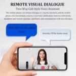 Cerradura Inteligente con Video y Cámara, Cerradura de Puerta Inteligente con Reconocimiento Facial 3D, WiFi Incorporado, Timbre con Video, Control de Aplicaciones, Admite 8 Idiomas