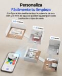 Redkey D8 Robot Aspirador y Fregona, Robot Aspirador 25000Pa con Base, Autovaciante 4L, Antienredos, Navegación LiDAR, Ideal para Alfombras y Pelos de Mascotas, Voz y Aplicación