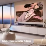 Mini Proyector Magcubic, 400 ANSI, Resolución Nativa 1080P, Soporte 4K, Rotación 180°, WiFi 6 y Bluetooth 5.2, Corrección Trapezoidal Automática