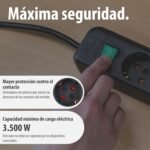Brennenstuhl Regleta Eco-Line 10 tomas (regleta con mayor protección de contacto, interruptor y cable de 3 m) Negro | Regleta con mayor protección táctil, interruptor y cable de 3 m, negro