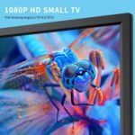KCR TV digital portátil de 15,6 pulgadas DVB-T2 HDMI/VGA Alimentación USB 12V/220V con control remoto