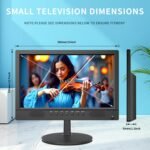 KCR TV digital portátil de 15,6 pulgadas DVB-T2 HDMI/VGA Alimentación USB 12V/220V con control remoto