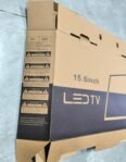 KCR TV digital portátil de 15,6 pulgadas DVB-T2 HDMI/VGA Alimentación USB 12V/220V con control remoto