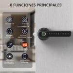 Cerradura de puerta inteligente con huella dactilar, manija de teclado para casa, apartamento, oficina, puerta delantera, dormitorio, cerradura de puerta de entrada sin llave