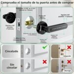 Cerradura de puerta inteligente con huella dactilar, manija de teclado para casa, apartamento, oficina, puerta delantera, dormitorio, cerradura de puerta de entrada sin llave