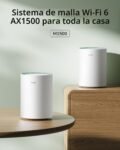 Cudy AX1500 Sistema Wi-Fi de malla WiFi 6 de doble banda, reemplaza enrutadores y extensores, cubre hasta 240㎡, 3 puertos Gigabit por unidad, admite backhaul Ethernet, paquete de 3 M1500