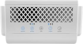 Orbegozo Purificador de Aire PU 1000 con Filtro HEPA, 5 Etapas de Purificación, Superficie hasta 35 m², Temporizador, Panel Táctil, Resistente a Alérgenos y Olores, 45W