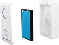 Orbegozo Purificador de Aire PU 1000 con Filtro HEPA, 5 Etapas de Purificación, Superficie hasta 35 m², Temporizador, Panel Táctil, Resistente a Alérgenos y Olores, 45W