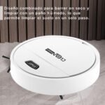 Robot de Limpieza, Robot Aspirador y Trapeador de Pisos, Robot Aspirador, Unidad Todo en Uno que Barre, Aspira y Friega, Adecuado para Alfombras y Pisos de Madera, Blanco