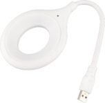 Dioche Control por Voz Luz Nocturna Inteligente USB Controlada por Voz con Brillo LED Ajustable, Adecuada para Dormitorios, Salas de Estar y campamentos.