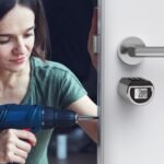 WELOCK PCB41 Cerradura Electrónica con Contraseña Bluetooth, Cerraduras Inteligentes con WiFi y Tarjeta RFID, Nivel de Impermeabilidad IP65, Cerradura Electrónica Fácil de Instalar