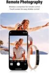 VBESTLIFE Pulsera Inteligente, Rastreador de Ejercicios con Bluetooth 5.3 para Android iOS, Pulsera de Salud Impermeable con aplicación de Ciclismo y natación (Oro)