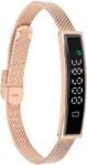 VBESTLIFE Pulsera Inteligente, Rastreador de Ejercicios con Bluetooth 5.3 para Android iOS, Pulsera de Salud Impermeable con aplicación de Ciclismo y natación (Oro)