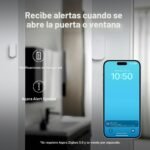 Sensor de puerta y ventana Aqara T1, requiere AQARA HUB, compatible con Apple Home, Alexa e IFTTT