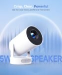 Proyector Magcubic, Mini Proyector Portátil 4K Supote con WiFi 6 BT 5.4, Rotación 180°, Proyector de Vídeo para el Hogar, Control Remoto por Voz, Altavoz Soundbass 5W