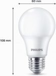 Philips – Bombilla LED Classic Mate 8W (Eq. 60W) 806 Lúmenes, Casquillo E27, Luz Cálida (2700K) – Pack de 6 Bombillas