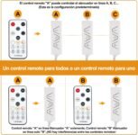 Tira LED COB Blanca, Kit de Tira de Luz Debajo del Gabinete con Control Remoto RF para Vitrina, Cocina, Escritorio, Estante, Gabinete, Incluye Adaptador de 24 V (Blanco Frío, 10 Metros)