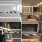 Tira LED COB Blanca, Kit de Tira de Luz Debajo del Gabinete con Control Remoto RF para Vitrina, Cocina, Escritorio, Estante, Gabinete, Incluye Adaptador de 24 V (Blanco Frío, 10 Metros)