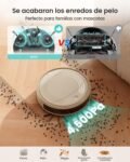 Robot Aspirador Lefant M310, Succión 4500 pa, Autonomía 180 min, 6 Modos de Limpieza Robot, Previene Obstáculos con Precisión, Ideal para Limpiar Pelos y Residuos de Mascotas
