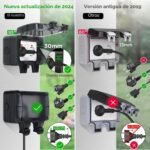 Actualice el tomacorriente de pared para exteriores IP66 con tapa abatible con cerradura – Enchufe doble