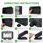 Actualice el tomacorriente de pared para exteriores IP66 con tapa abatible con cerradura – Enchufe doble