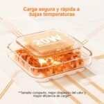 Regleta Cube con USB, Equipada con 3 Tomas AC, 2 USB y 1 Tipo C (PD 20W), con Interruptor, para Familia, Cocina y Oficina, Cable 2M Negro