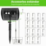 Forever Speed ​​Sistema de Riego Solar Automático con Sensor de Agua, Equipo de Autoriego con Temporizador, Manguera de 15 Metros para Plantas de Jardín Balcón
