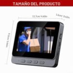 Timbre con video inalámbrico No necesita WiFi Pantalla de audio bidireccional Cámara habilitada Videoportero 1080P Diseño impermeable para uso en exteriores, suscripción