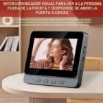 Timbre con video inalámbrico No necesita WiFi Pantalla de audio bidireccional Cámara habilitada Videoportero 1080P Diseño impermeable para uso en exteriores, suscripción