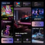 Hisense 65E7Q Pro – QLED Smart TV, Gaming TV, Modo Pro Gaming 144Hz, AMD Freesync Premium Pro, Dolby Vision IQ + Dolby Atmos, Hi-Concerto, Procesador Hi-View Engine