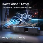 Hisense 65E7Q Pro – QLED Smart TV, Gaming TV, Modo Pro Gaming 144Hz, AMD Freesync Premium Pro, Dolby Vision IQ + Dolby Atmos, Hi-Concerto, Procesador Hi-View Engine