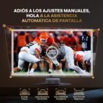 Proyector AURZEN Eazze D1 Soporte 4K | NetfIix/Auto Focus/Keystone/DoIby Audio oficial, Full HD 1080P nativo, con una aplicación Youtube/Prime Video incorporada