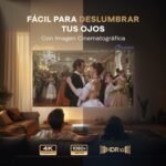 Proyector AURZEN Eazze D1 Soporte 4K | NetfIix/Auto Focus/Keystone/DoIby Audio oficial, Full HD 1080P nativo, con una aplicación Youtube/Prime Video incorporada