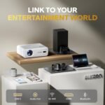 Proyector AURZEN Eazze D1 Soporte 4K | NetfIix/Auto Focus/Keystone/DoIby Audio oficial, Full HD 1080P nativo, con una aplicación Youtube/Prime Video incorporada