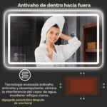 Espejo de baño con luz LED Espejos de baño con LED 120 x 70 cm