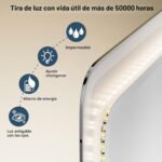 Espejo de baño con luz LED Espejos de baño con LED 120 x 70 cm