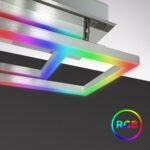 BKLicht Lámpara de techo LED Smart WiFi I Aplicación y control remoto I Regulable I CCT I RGB I Control por voz I Compatible con iOS y Android