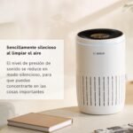 Bosch Air 2000, Purificador de Aire, Para Habitaciones de hasta 37 m² | Con filtro de aire 3 en 1, sensor inteligente, modo automático, modo silencioso (< 25 dB(A)), CADR: 180 m³/h