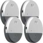 4 alarmas de puerta inalámbricas con sensor magnético de 130 dB, protección antirrobo con pilas para casa, hotel, oficina